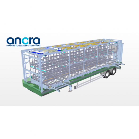 TRANSPORT SYSTEM FOR TRAILER (UN)LOADING IN AUTOMOTIVE